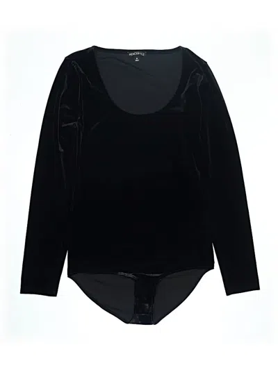 Pre-owned J.crew Mercantile Long Sleeve Top Black Scoop Neck Tops