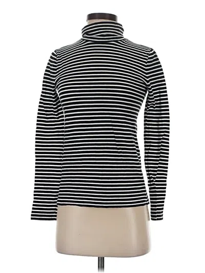 Pre-owned J.crew Mercantile Long Sleeve Top Black Turtleneck Tops