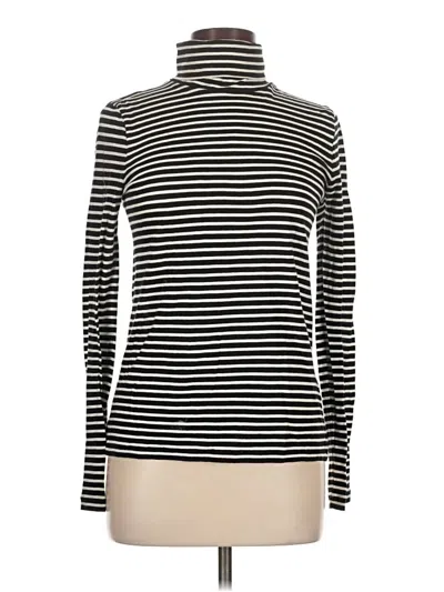 Pre-owned J.crew Mercantile Long Sleeve Top Black Turtleneck Tops