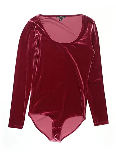 Pre-owned J.crew Mercantile Long Sleeve Top Burgundy Keyhole Neckline Tops