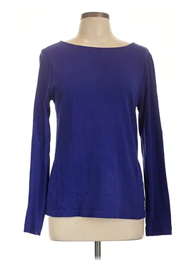 Pre-owned J.crew Mercantile Long Sleeve T-shirt In Blue