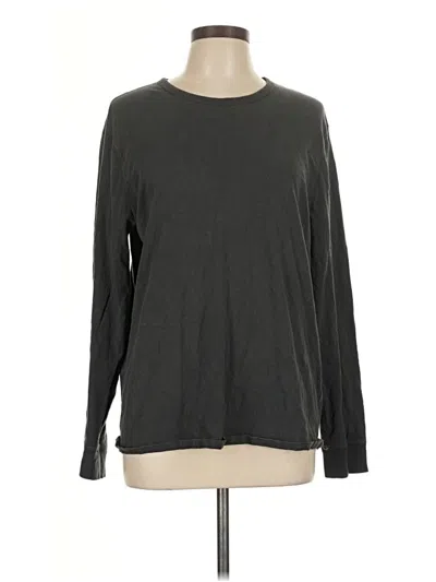Pre-owned J.crew Mercantile Long Sleeve T-shirt In Gray