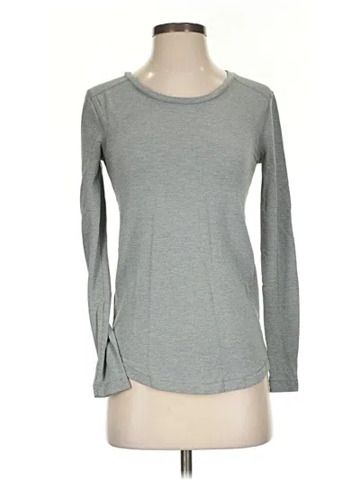 Pre-owned J.crew Mercantile Long Sleeve T-shirt In Gray