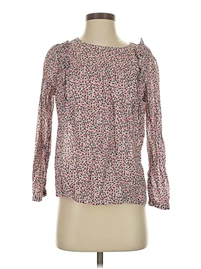 Pre-owned J.crew Mercantile Long Sleeve T-shirt In Pink