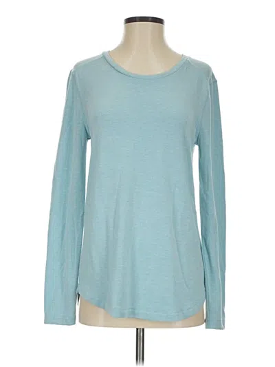 Pre-owned J.crew Mercantile Long Sleeve T-shirt In Teal