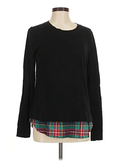 Pre-owned J.crew Mercantile Pullover Sweater In Black
