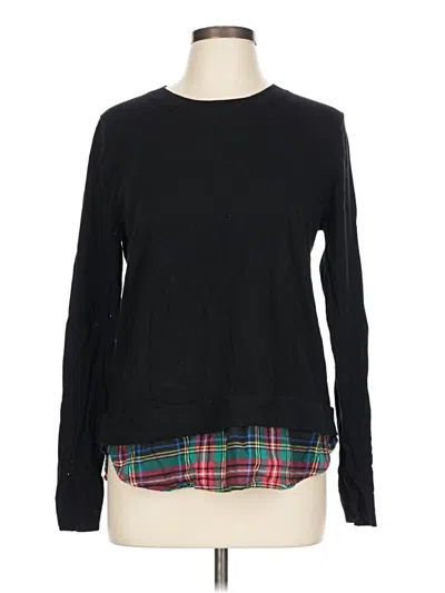 Pre-owned J.crew Mercantile Pullover Sweater In Black