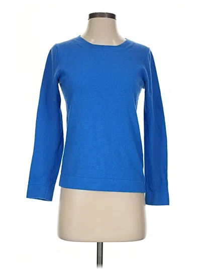 Pre-owned J.crew Mercantile Pullover Sweater In Blue