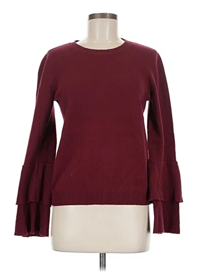 Pre-owned J.crew Mercantile Pullover Sweater In Burgundy