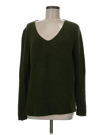 Pre-owned J.crew Mercantile Pullover Sweater In Green