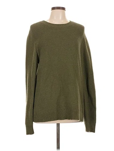 Pre-owned J.crew Mercantile Pullover Sweater In Green