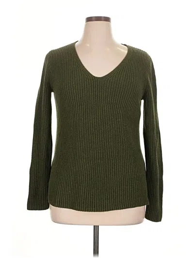 Pre-owned J.crew Mercantile Pullover Sweater In Green