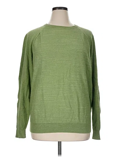 Pre-owned J.crew Mercantile Pullover Sweater In Green