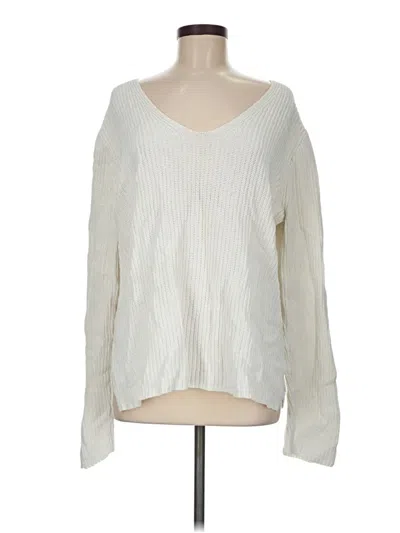 Pre-owned J.crew Mercantile Pullover Sweater In Ivory
