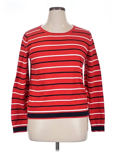 Pre-owned J.crew Mercantile Pullover Sweater In Red