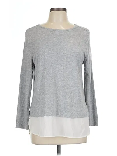 Pre-owned J.crew Mercantile Pullover Sweater In Silver