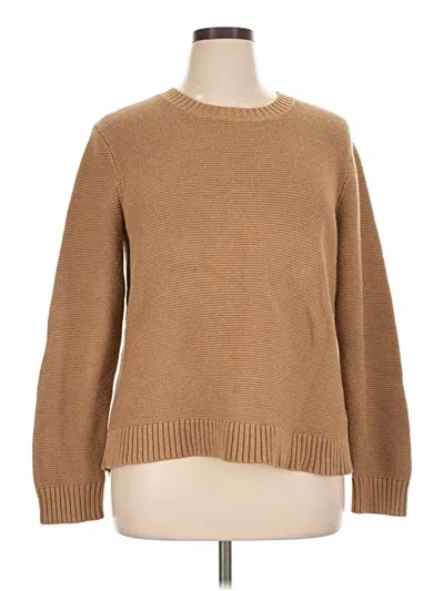 Pre-owned J.crew Mercantile Pullover Sweater In Tan