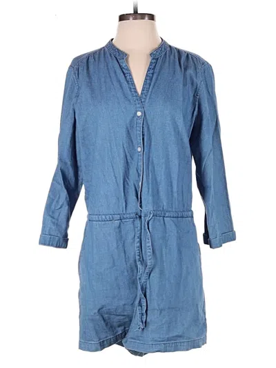 Pre-owned J.crew Mercantile Romper In Blue