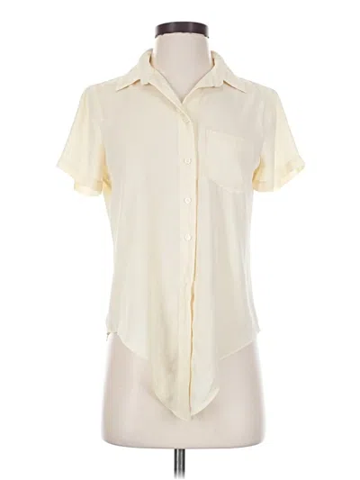 Pre-owned J.crew Mercantile Short Sleeve Blouse In Ivory