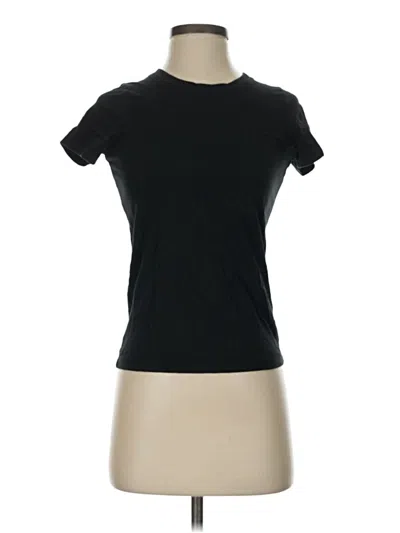 Pre-owned J.crew Mercantile Short Sleeve Turtleneck In Black