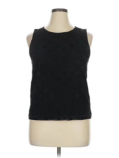 Pre-owned J.crew Mercantile Sleeveless Top Black Halter Neckline Tops