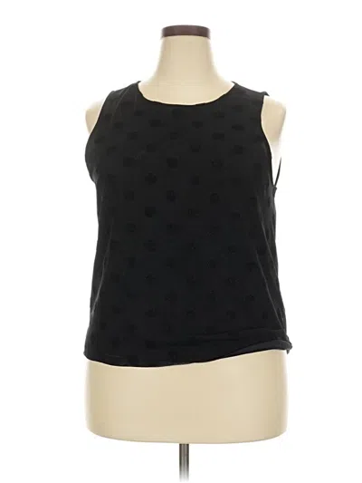 Pre-owned J.crew Mercantile Sleeveless Top Black Halter Neckline Tops
