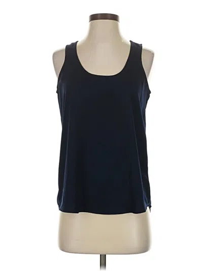Pre-owned J.crew Mercantile Sleeveless Top Blue Halter Neckline Tops
