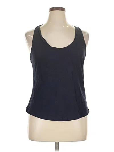 Pre-owned J.crew Mercantile Tank Top Blue Halter Neckline Tops
