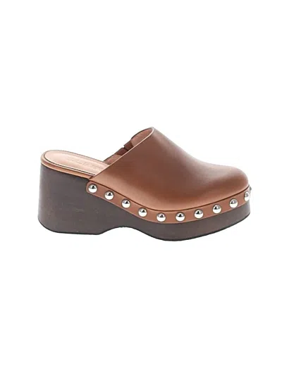 Pre-owned Jcrew Mule/clog In Brown