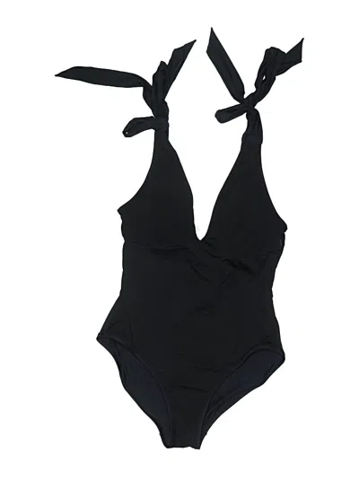 Pre-owned Jcrew One Piece Swimsuit In Black