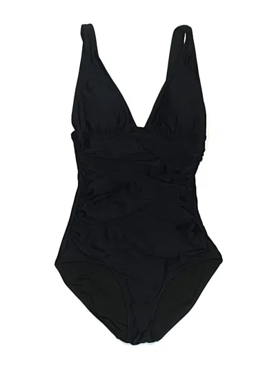 Pre-owned Jcrew One Piece Swimsuit In Black