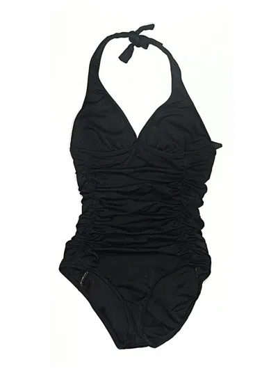 Pre-owned Jcrew One Piece Swimsuit In Black