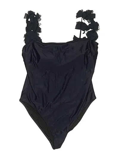 Pre-owned Jcrew One Piece Swimsuit In Black