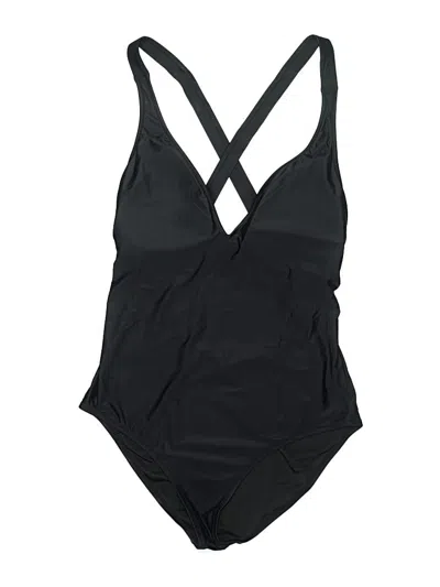 Pre-owned Jcrew One Piece Swimsuit In Black
