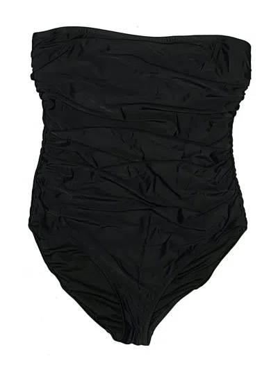 Pre-owned Jcrew One Piece Swimsuit In Black