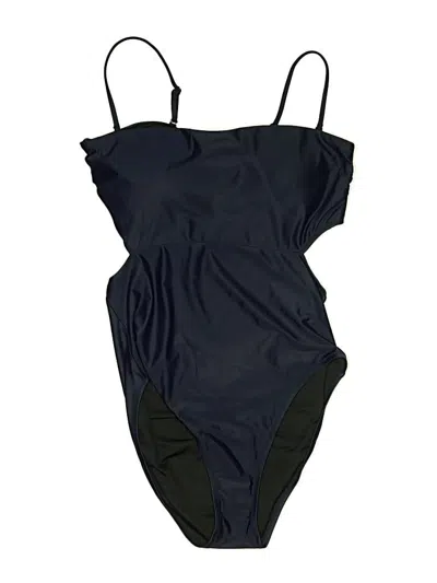 Pre-owned Jcrew One Piece Swimsuit In Black