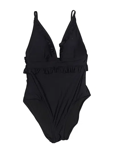 Pre-owned Jcrew One Piece Swimsuit In Black
