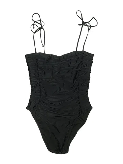 Pre-owned Jcrew One Piece Swimsuit In Black