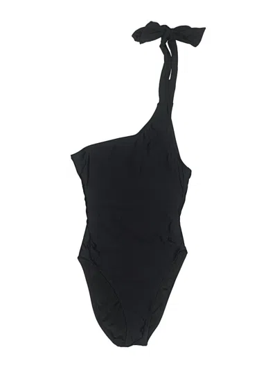 Pre-owned Jcrew One Piece Swimsuit In Black