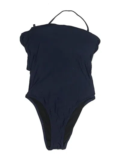 Pre-owned Jcrew One Piece Swimsuit In Blue