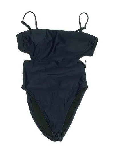 Pre-owned Jcrew One Piece Swimsuit In Blue