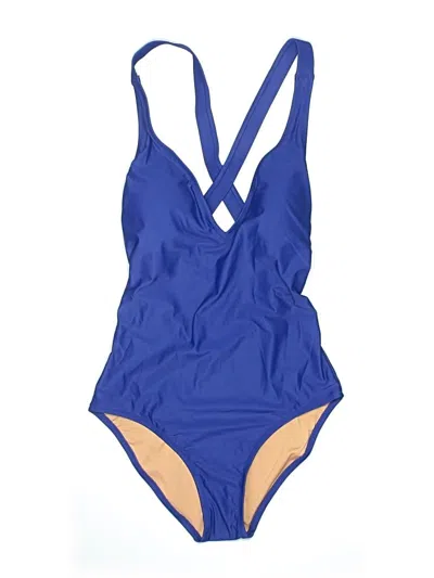 Jcrew One Piece Swimsuit In Blue