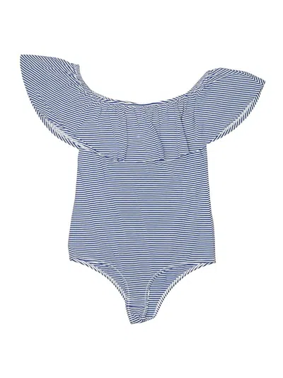 Pre-owned Jcrew One Piece Swimsuit In Blue