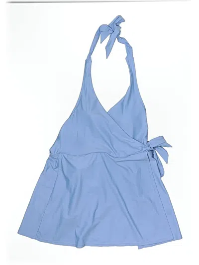 Pre-owned Jcrew One Piece Swimsuit In Blue