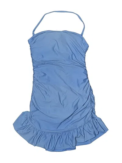 Pre-owned Jcrew One Piece Swimsuit In Blue