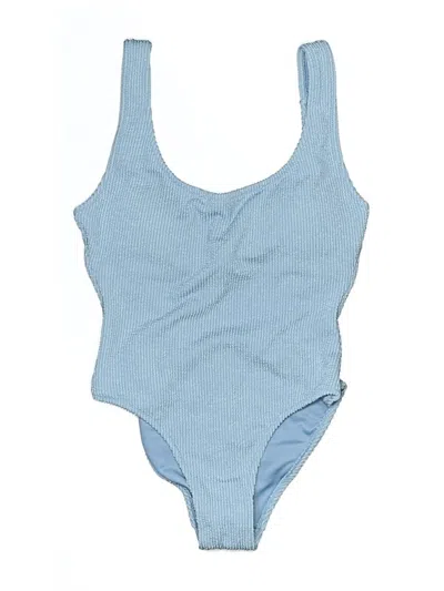 Pre-owned Jcrew One Piece Swimsuit In Blue
