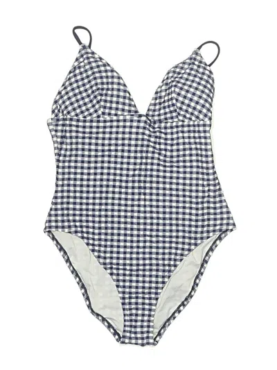 Pre-owned Jcrew One Piece Swimsuit In Blue