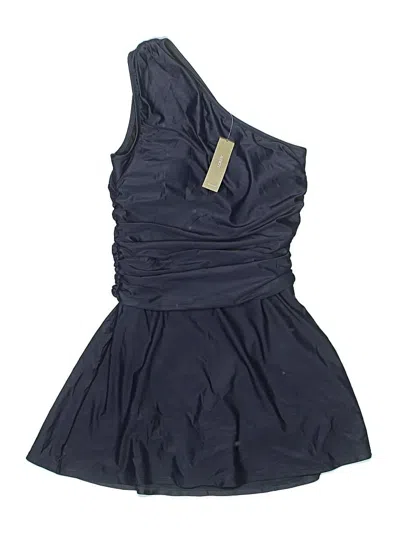 Pre-owned Jcrew One Piece Swimsuit In Blue