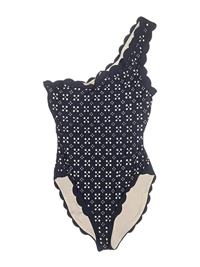 Pre-owned Jcrew One Piece Swimsuit In Blue