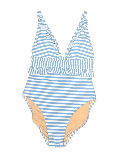 Jcrew One Piece Swimsuit In Blue